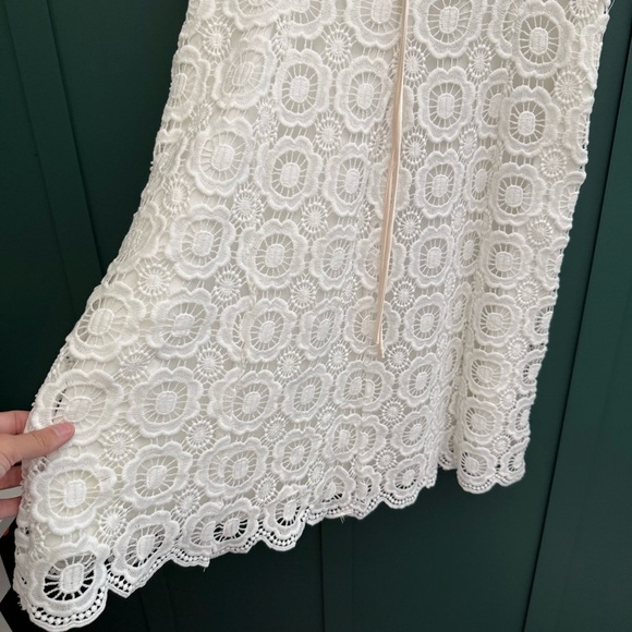 Betsey Johnson Novelty‎ Cotton and Venise Lace Tulip Mini Dress Y2K - Picture 7 of 13